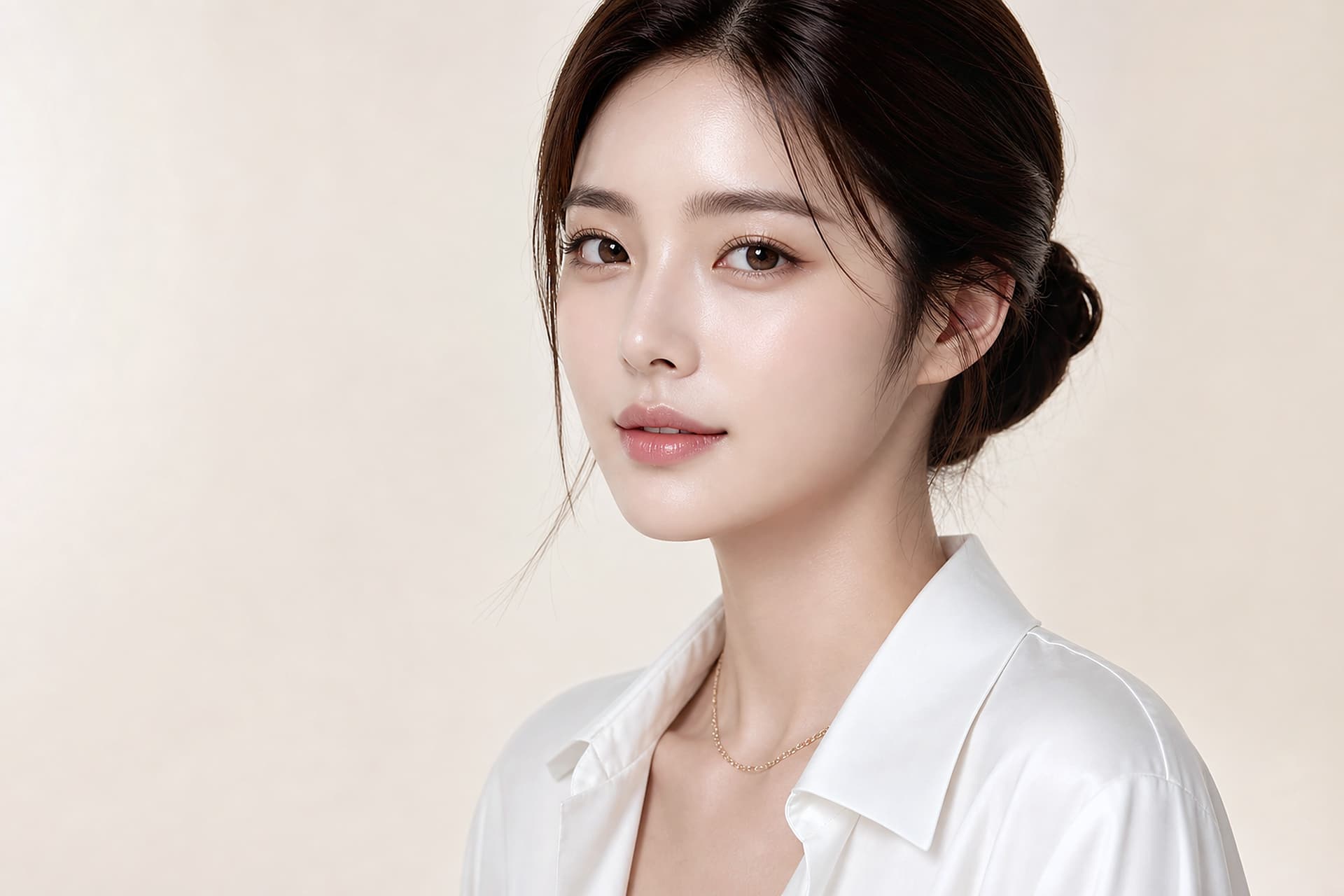 휜코성형 정면 라인과 얼굴 균형 상담 모델 비주얼