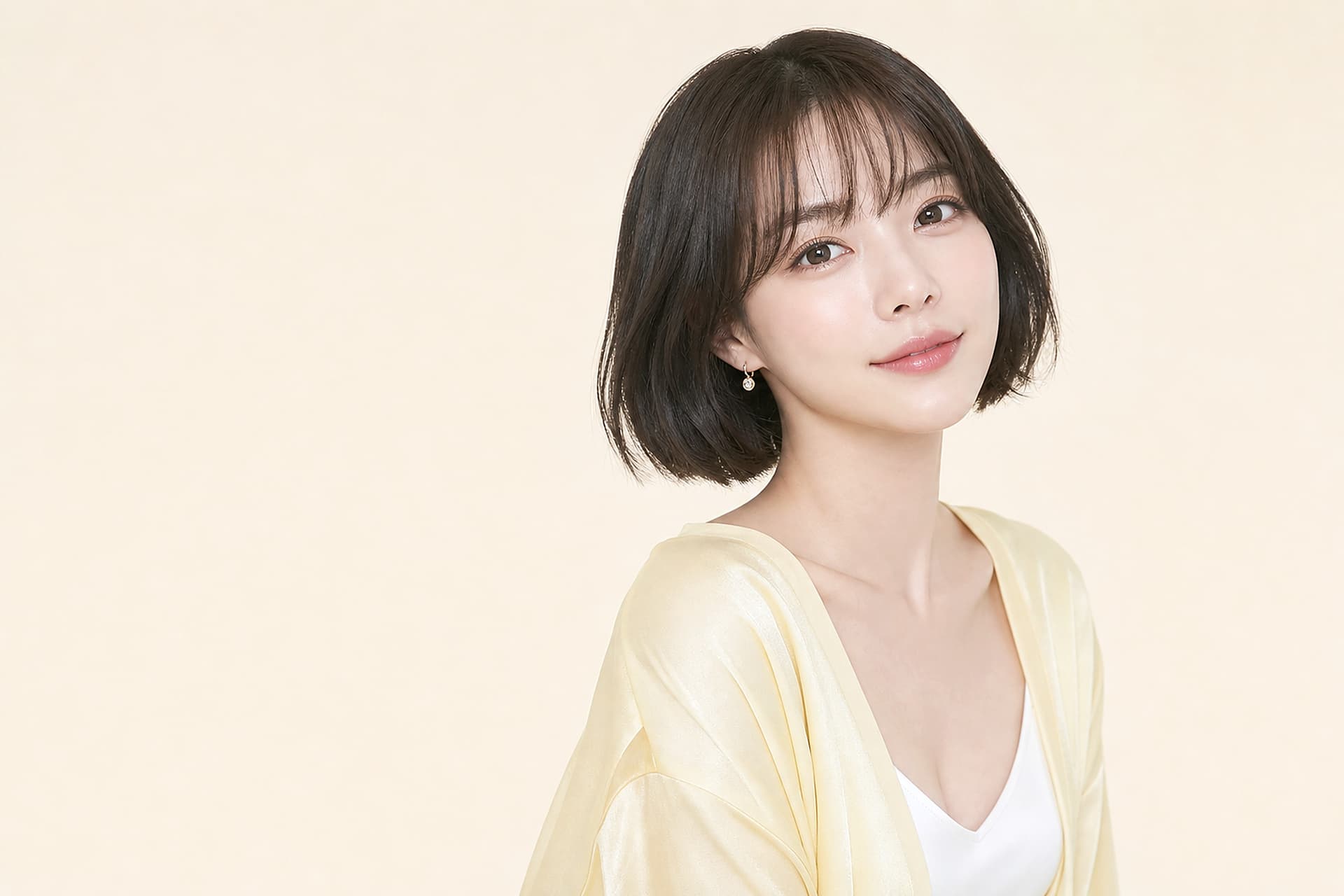 보톡스 표정주름과 얼굴 라인 상담 모델 비주얼